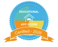 Educational App Store Certified 2026 badge awarded to Timily