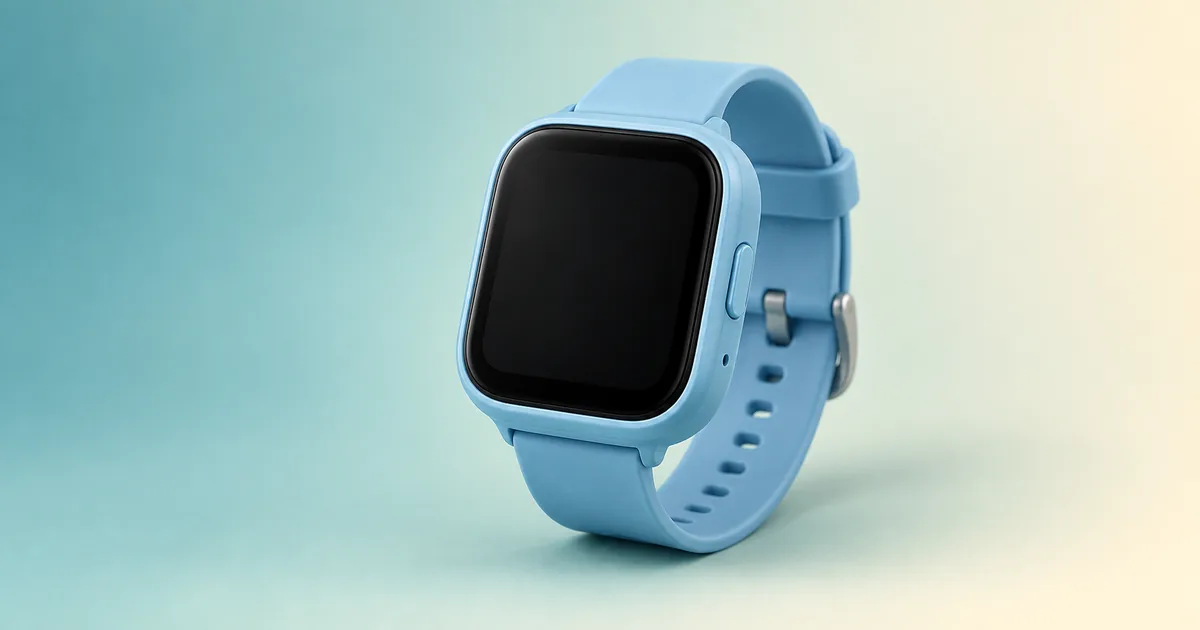 Studio shot of a kids smartwatch on a plain background - gabb watch review