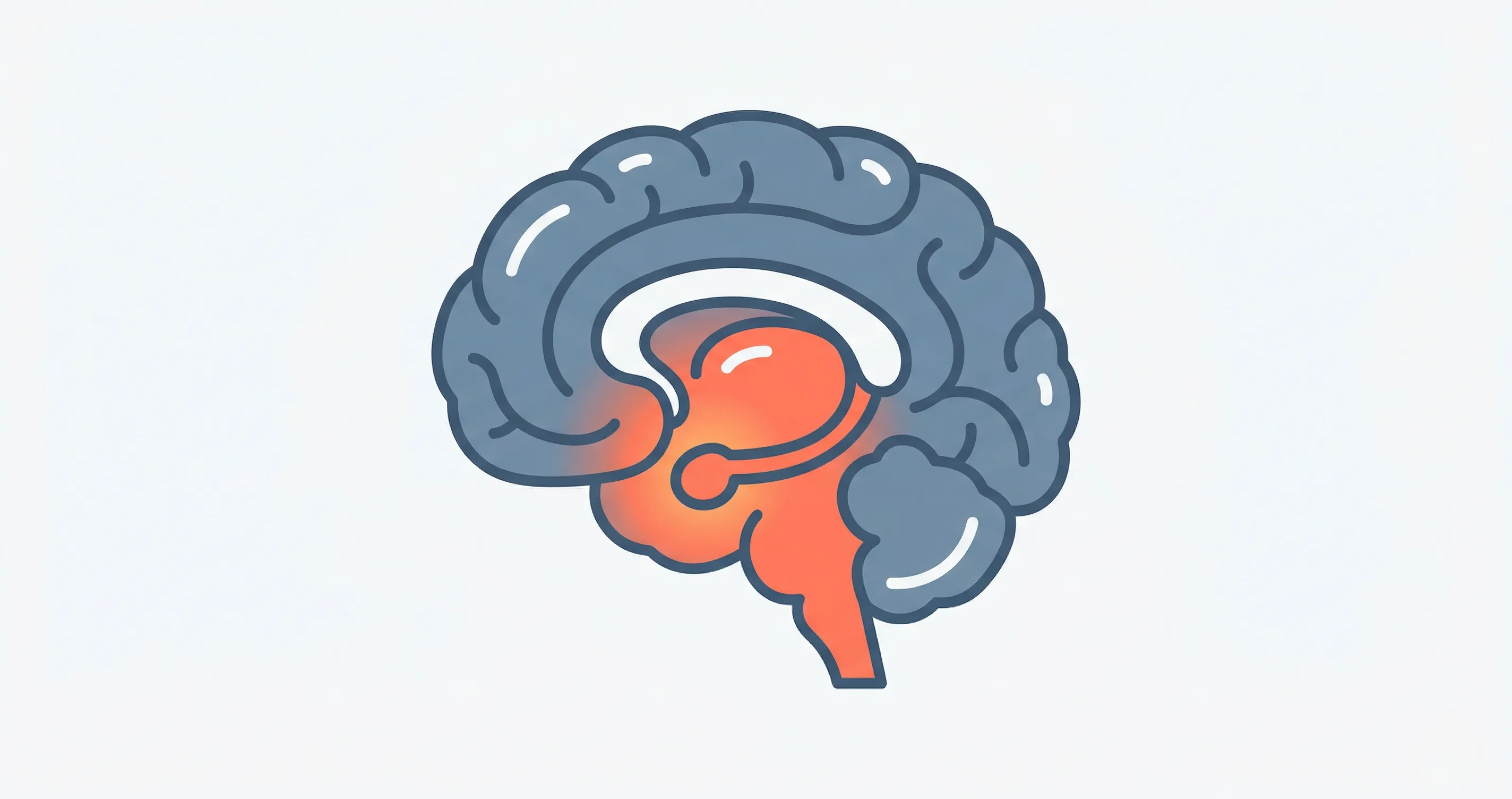 Illustration of a child's brain with the emotional center highlighted during a meltdown - why kids can't listen during a meltdown